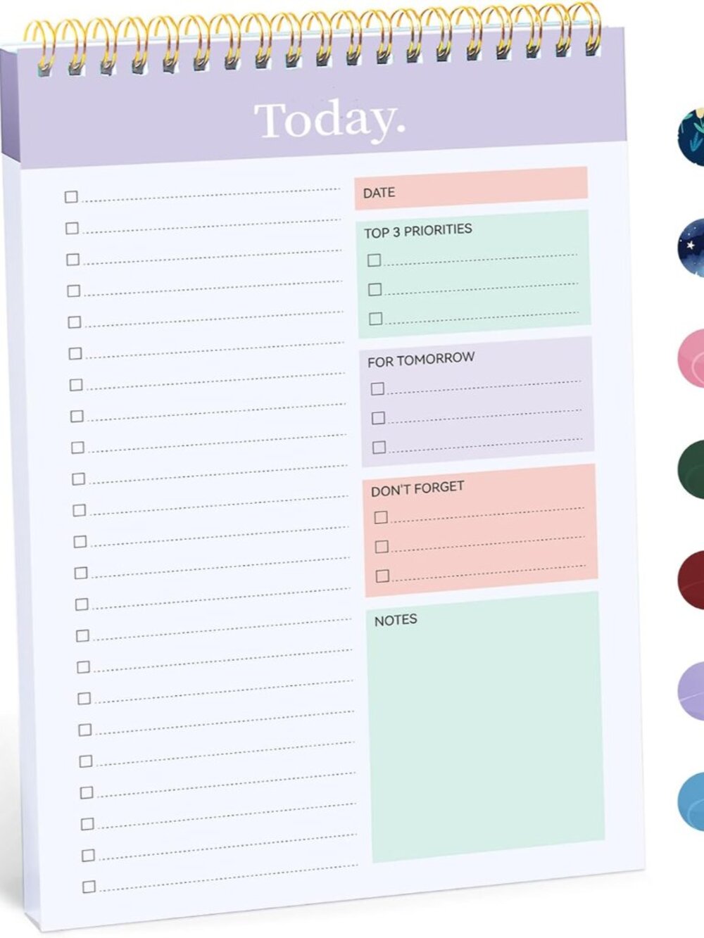 To Do List Notepad, Undated Daily Planner for Work and Goal Setting